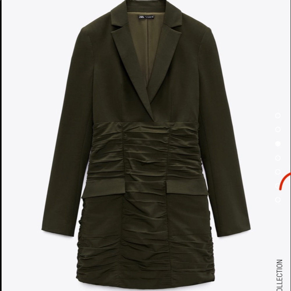 Zara draped blazer dress size M